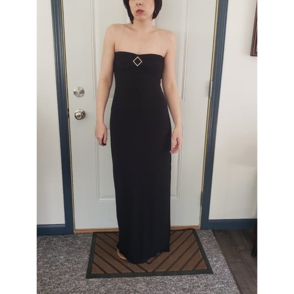Y2K NWT Strapless Black Dress